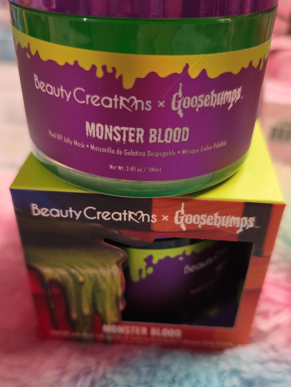 Beauty Creations Goosebumps Monster Blood Peel Off Mask - Purple & Green